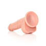 Fallo grande vaginale anale realistico con ventosa e testicoli straight dildo 8" rosa