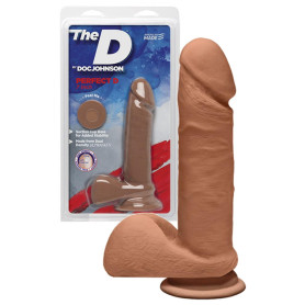 Fallo vaginale anale con ventosa the D 7 caramel perfect d