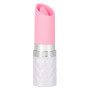 Vibratore a rossetto lingua vibrante in silicone clitoride vaginale Lusty rosa