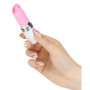 Vibratore a rossetto lingua vibrante in silicone clitoride vaginale Lusty rosa