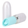 Vibratore a rossetto in silicone vaginale lingua vibrante clitoride Lusty turchese