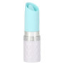 Vibratore a rossetto in silicone vaginale lingua vibrante clitoride Lusty turchese