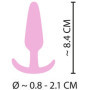 Plug anale dilatatore Mini Butt in silicone cuties rosa