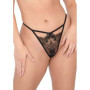 Perizoma donna nero trasparente tanga ragazza con pizzo Very sexy embroidered string